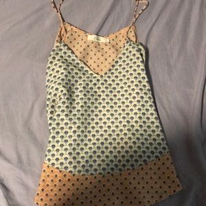 flowy silk tank top
